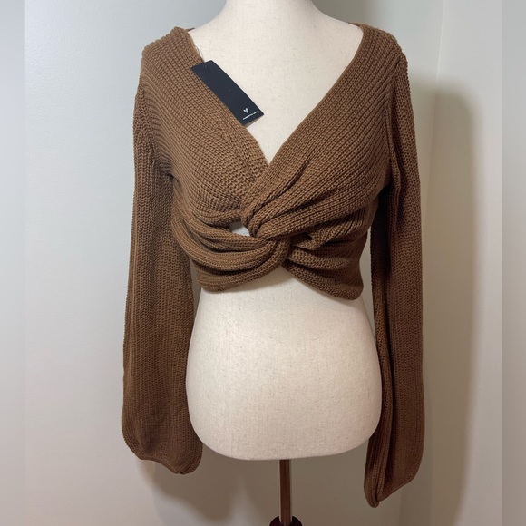 Lulu’s Women’s Knit Crop Top - Picture 1 of 6